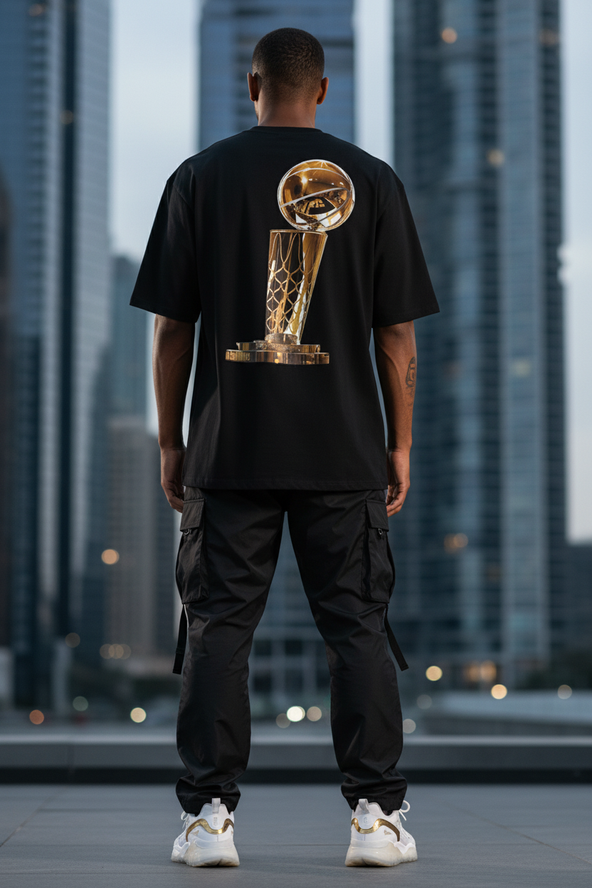 2026 NBA FINALS Spurs X ELINE Oversized cotton t-shirt