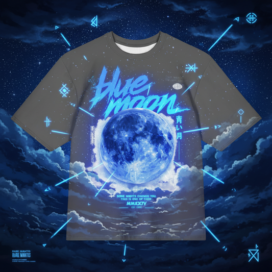 Once in a Blue Moon Oversized cotton t-shirt
